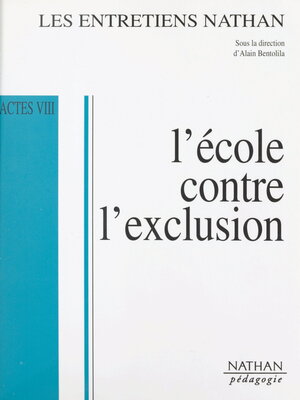 cover image of L'école contre l'exclusion